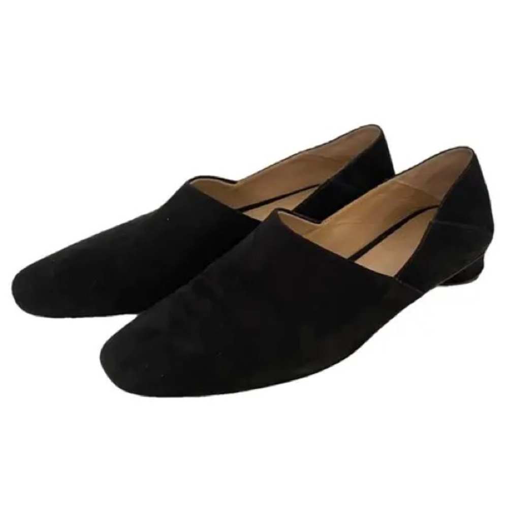 THE ROW | Soft Suede Loafers in Black | Made in Italy | EU Size 40 US Size 9-9.5